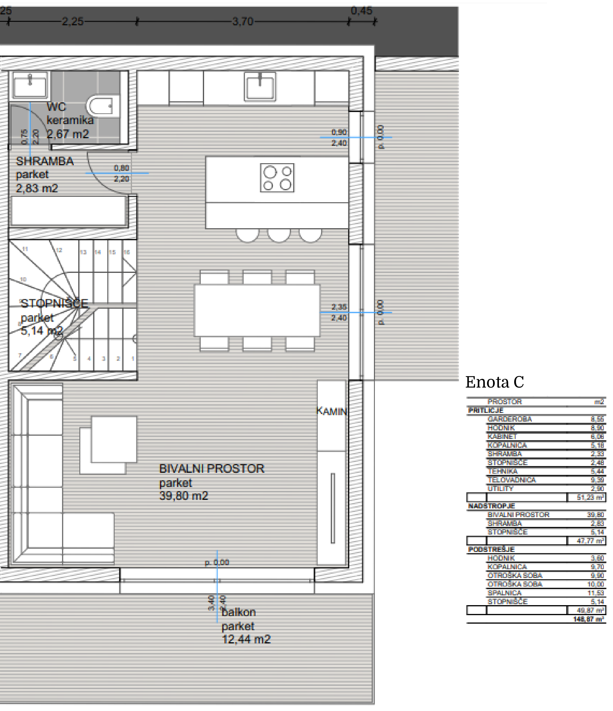 Architecture of Unit C