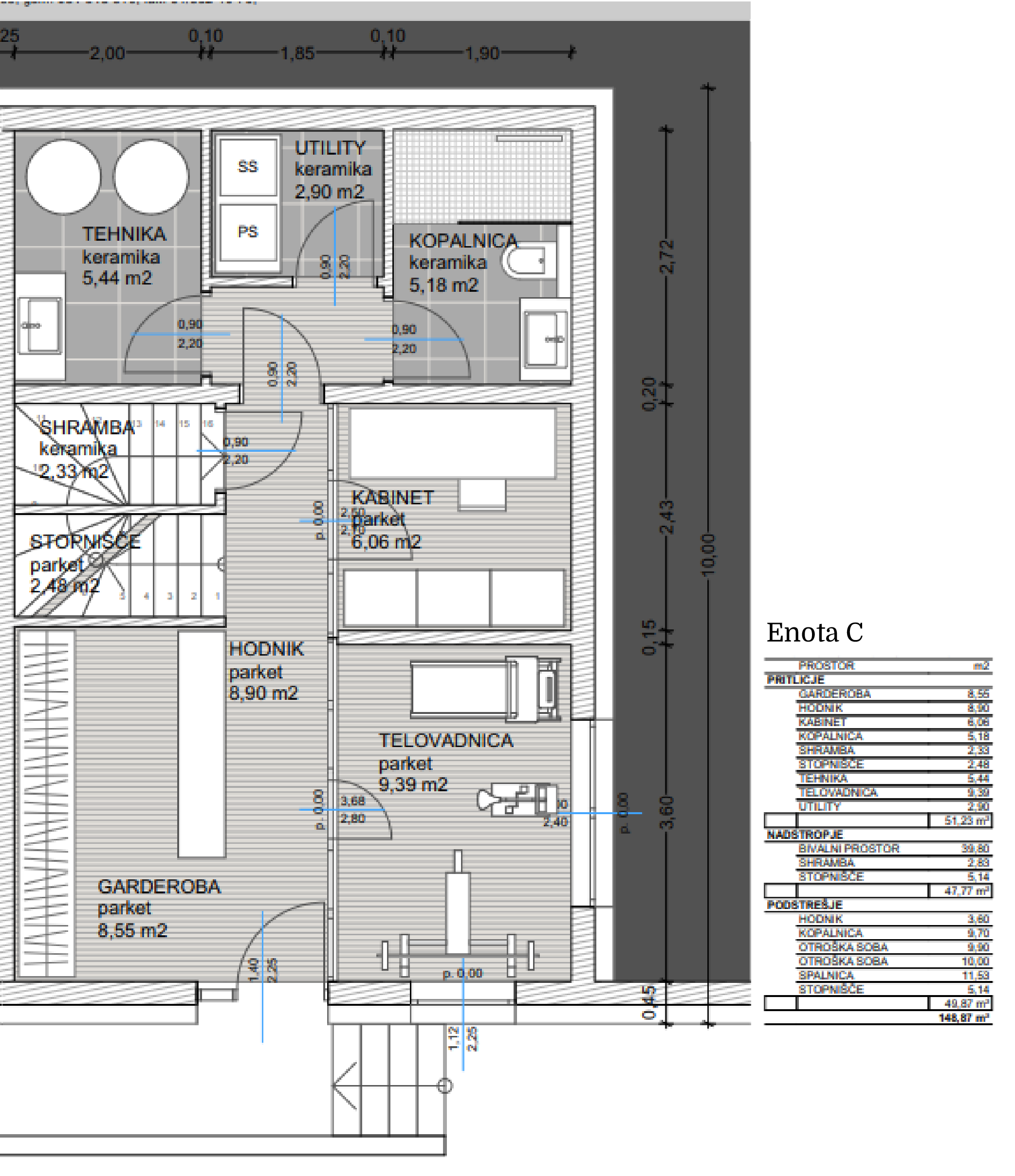 Floor Plan of Unit C